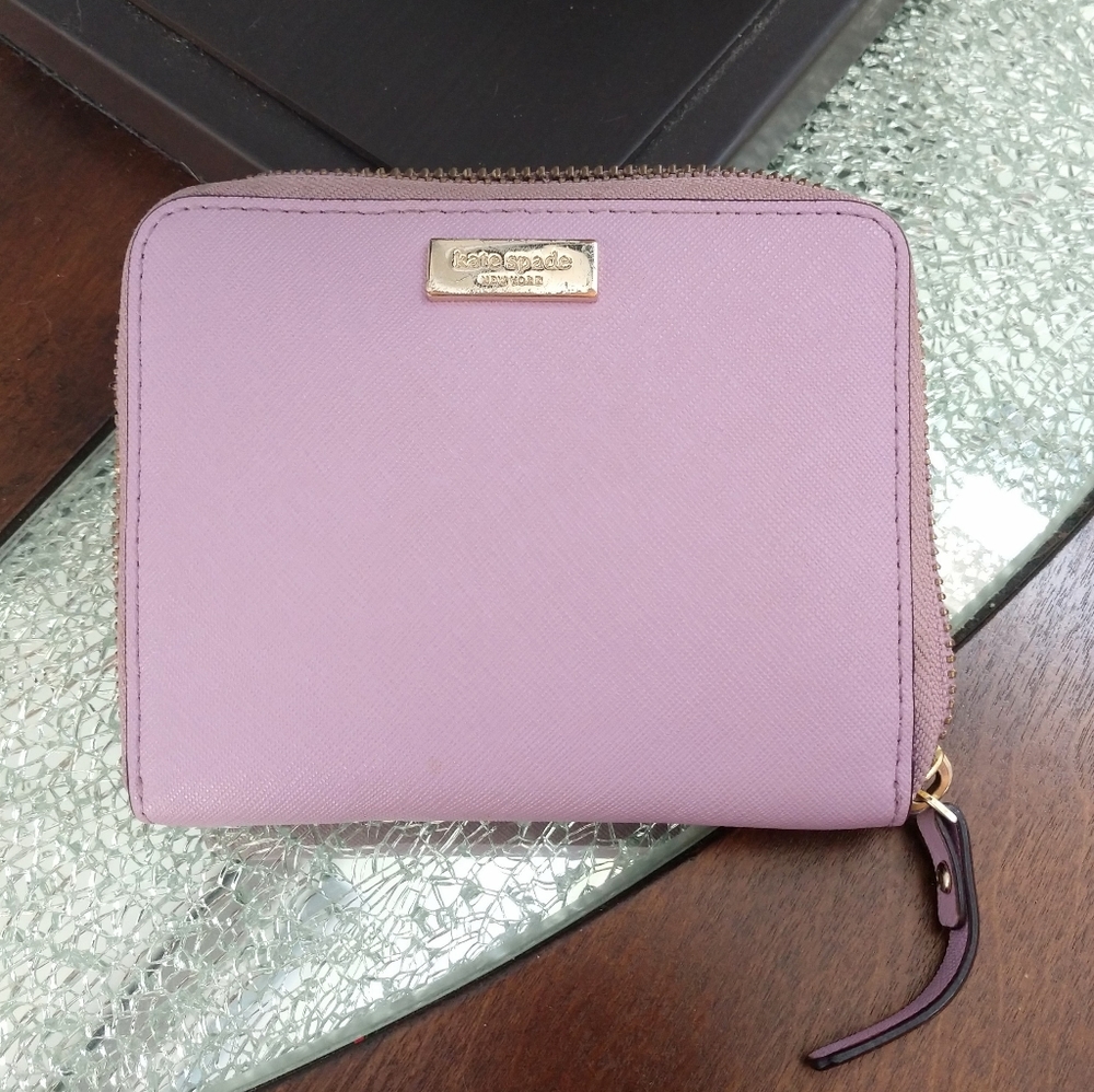 Kate Spade Laurel Way Darci Lilac Petal Zip Around Wallet, Lavender